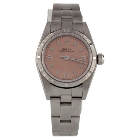 rolex damen gebraucht oyster rosa zifferblatt|used rolex oyster perpetual lady.